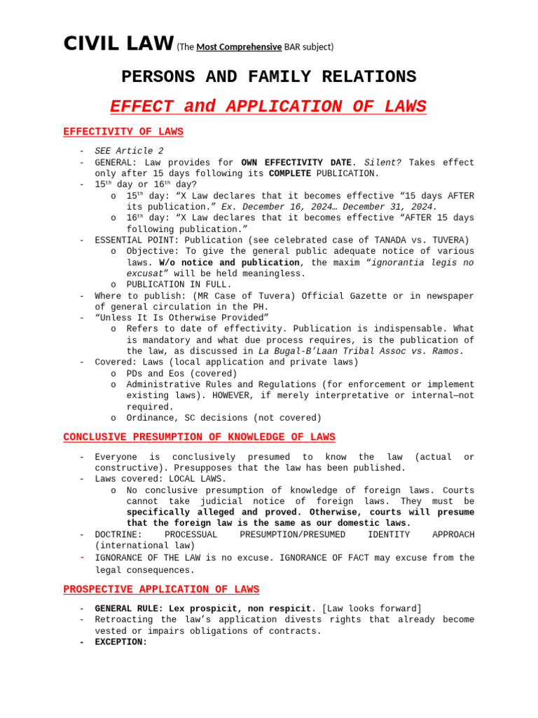 Civil Law | PDF | Ex Post Facto Law | Justice