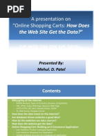 Shopping Cart Application Main