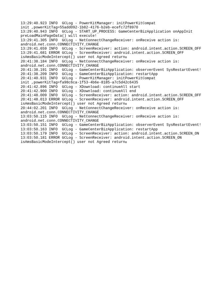 Android App Log Analysis Report | PDF