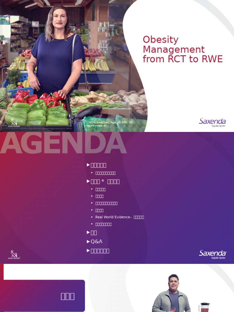 Saxenda - Obesity Management From RCT To RWE - Primary Care - v2 | PDF