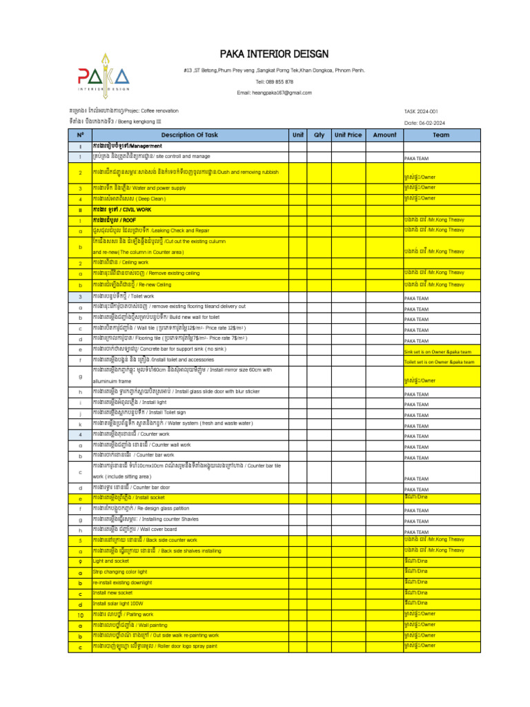 Pkpq2401-002-Progress Task For All Team | PDF