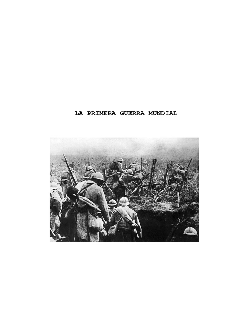 Causas y desarrollo de la Primera Guerra Mundial | PDF | Austria ...