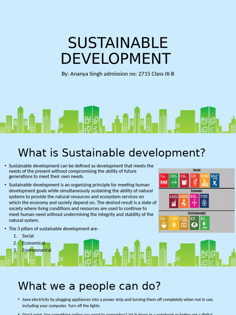 Understanding Sustainable Development | PDF | Sustainability ...