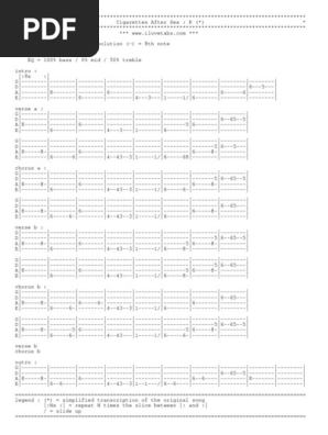 flash cigarettes after chords Apocalypse Sex Sheet Music and Tab for Guitar (Solo) Don't Let Me Go Tab