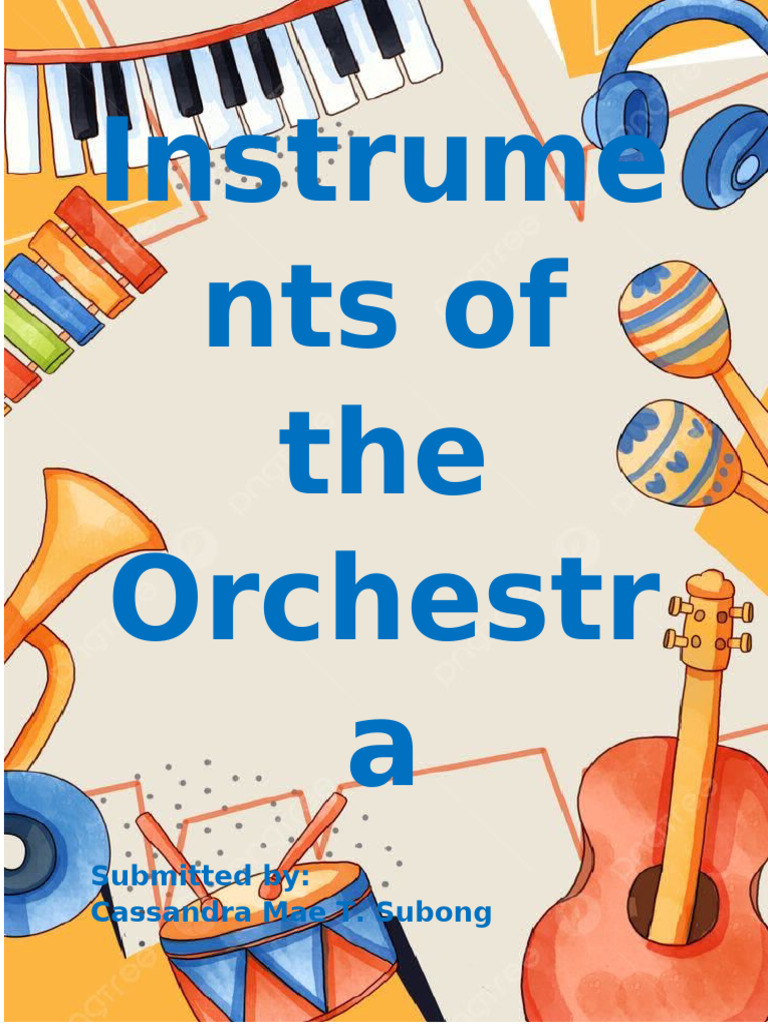 Instruments of The Orcherstra | PDF | Woodwind Instruments | String ...