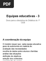 Coordenação de equipas educativas