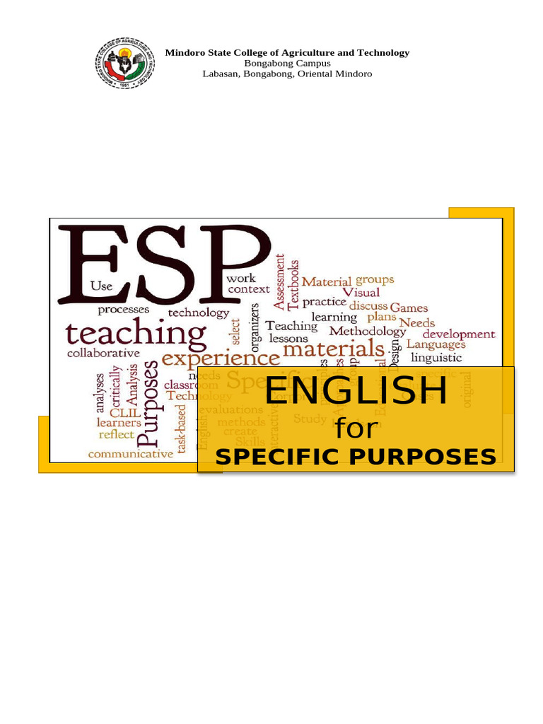 ESP Syllabus Design and Types Explained | PDF | Learning | Teachers