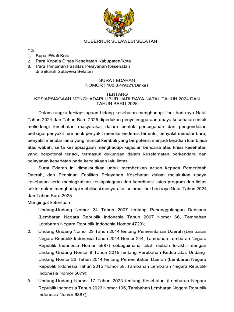 20241224074815draft Surat Edaran Nataru - Proses | PDF