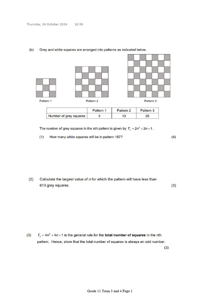 GR10 HW Patterns | PDF