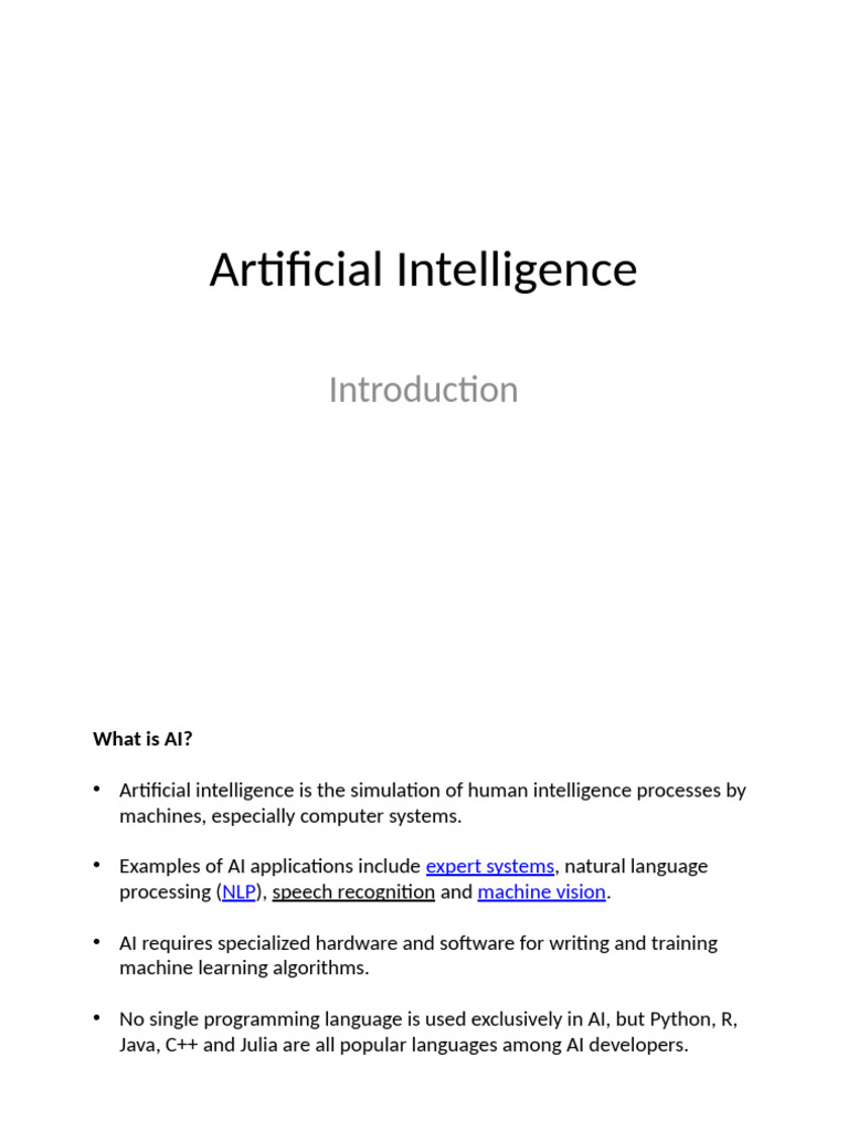 Artificial Intelligence | PDF | Artificial Intelligence | Intelligence ...