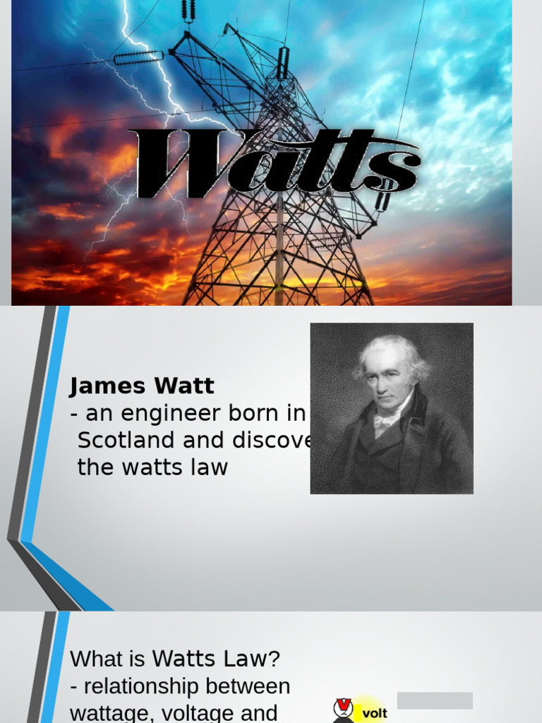Understanding Watt's Law and Calculations | PDF | Watt | Mains Electricity