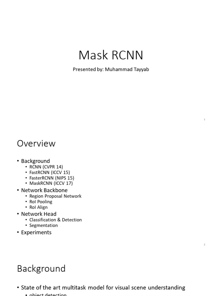 Lecture-22-CAP6412 Spring2018 Mask-RCNN New | PDF | Image Segmentation ...