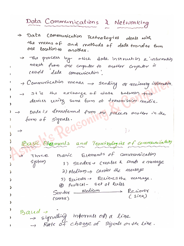 Data Communication Basics and Protocols | PDF | Telecommunications ...