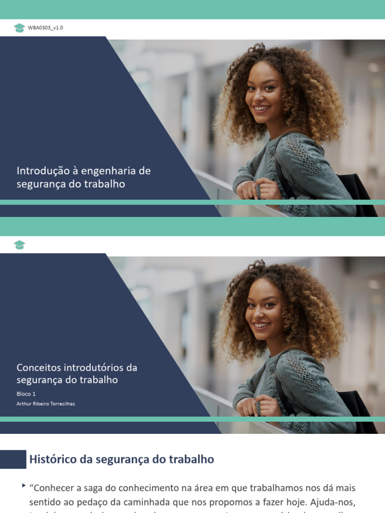 História e Conceitos de Segurança do Trabalho | PDF | Risco | Ferramentas