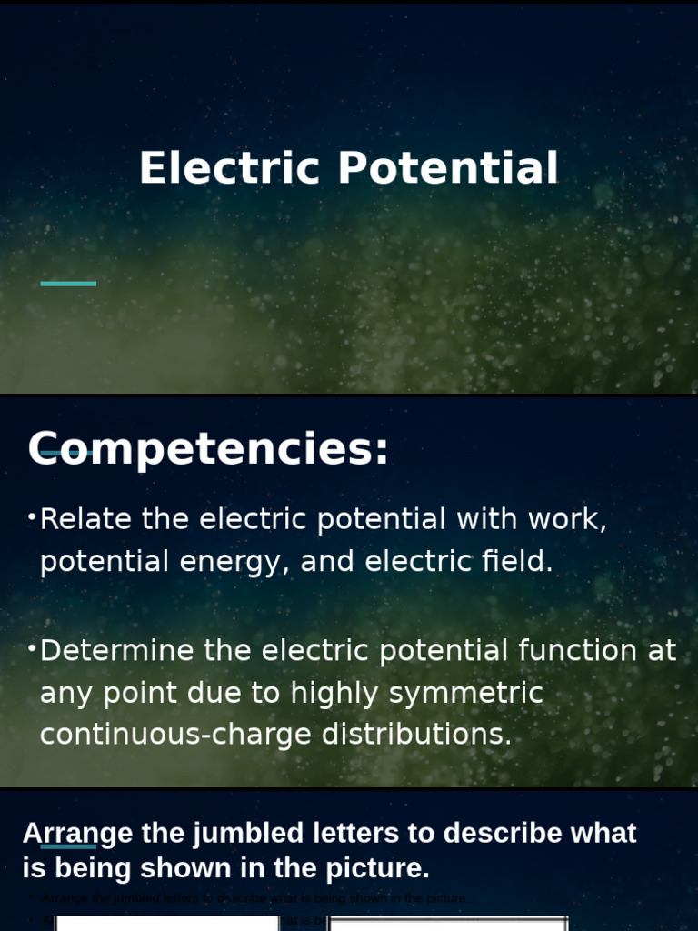 Understanding Electric Potential Concepts | PDF | Voltage | Potential ...