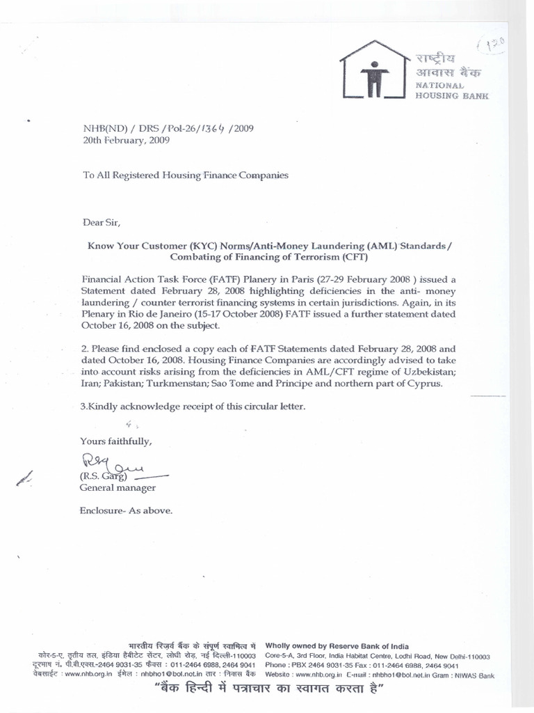 PC No. 26- FATF Statement- Feb 20, 2009 | PDF