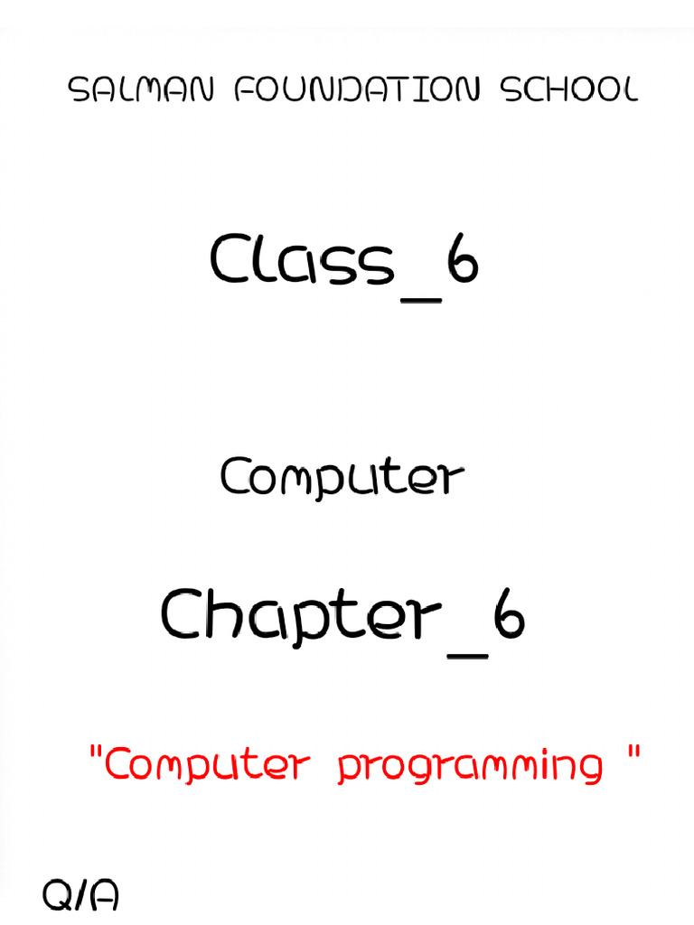 Class 6_Comp | PDF