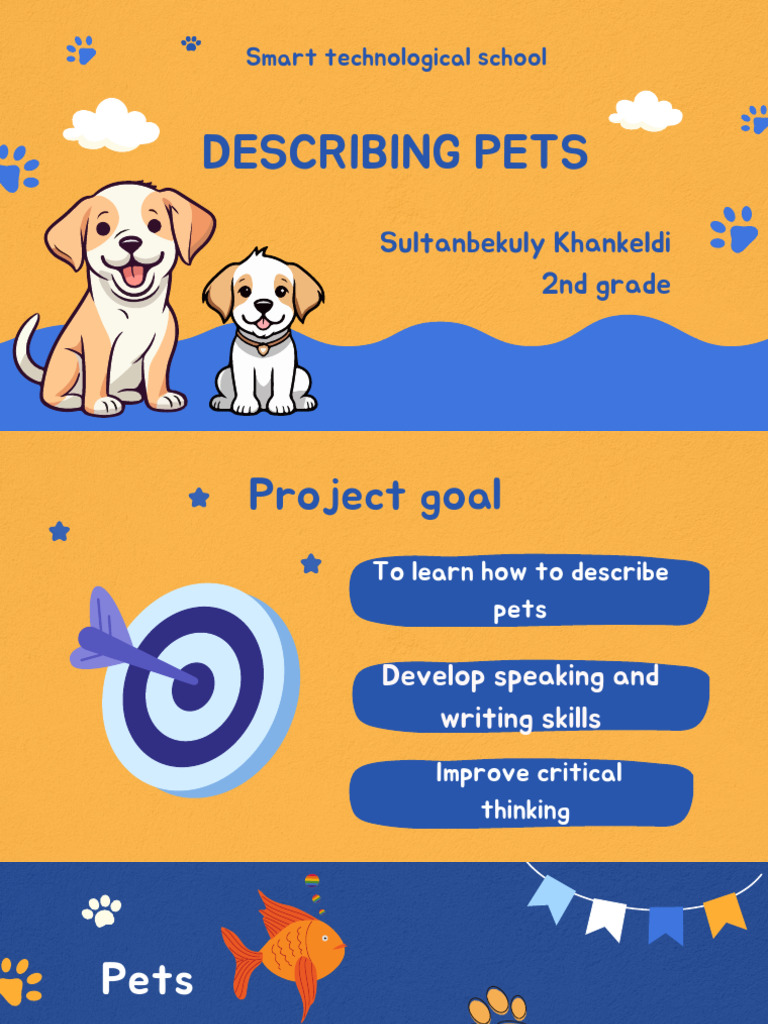 How to Describe Pets for Kids | PDF