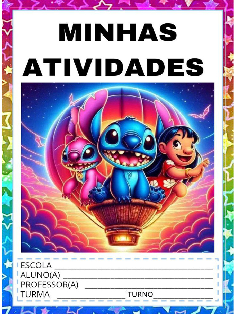 Capas de Caderno Stitch | PDF