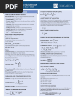 CFA Lv1 Quicksheet | PDF