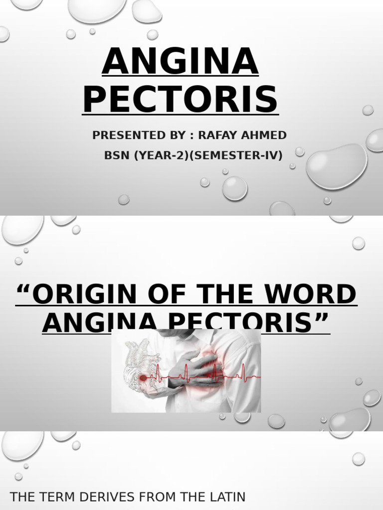 Angina Pectoris | PDF | Coronary Artery Disease | Atherosclerosis