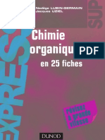 Chimie Organique 25 Fiches - Lubln-Germain & Uziel - Dunod - 2008