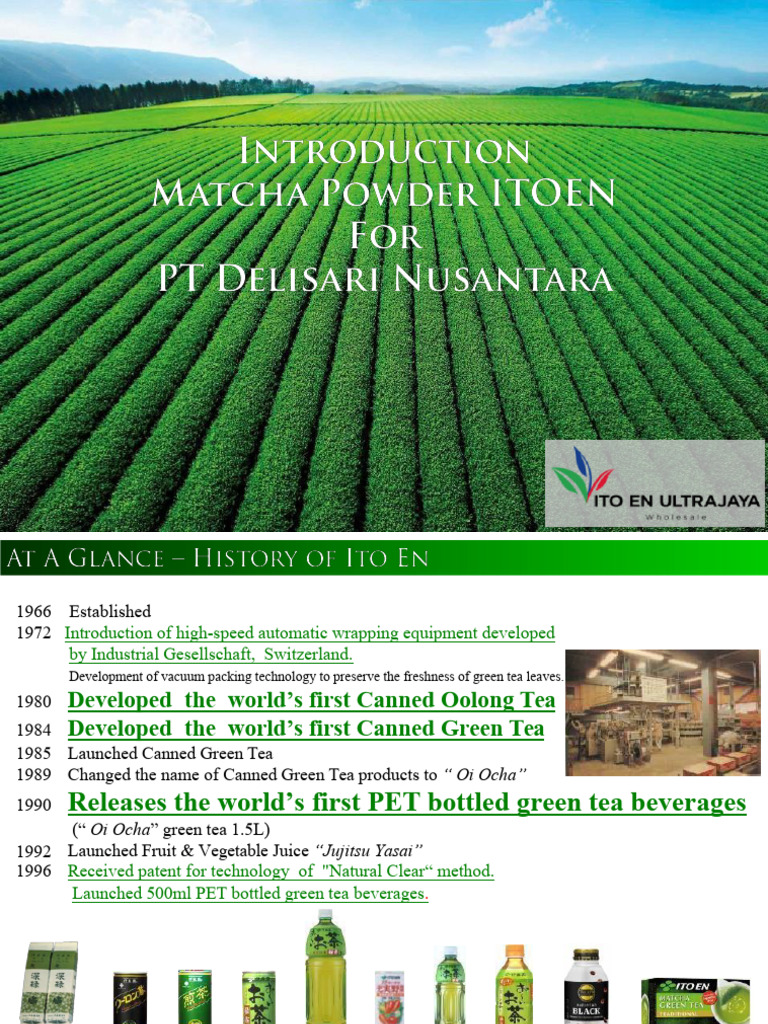 Green Tea Innovations and Milestones | PDF | Drink | Tea