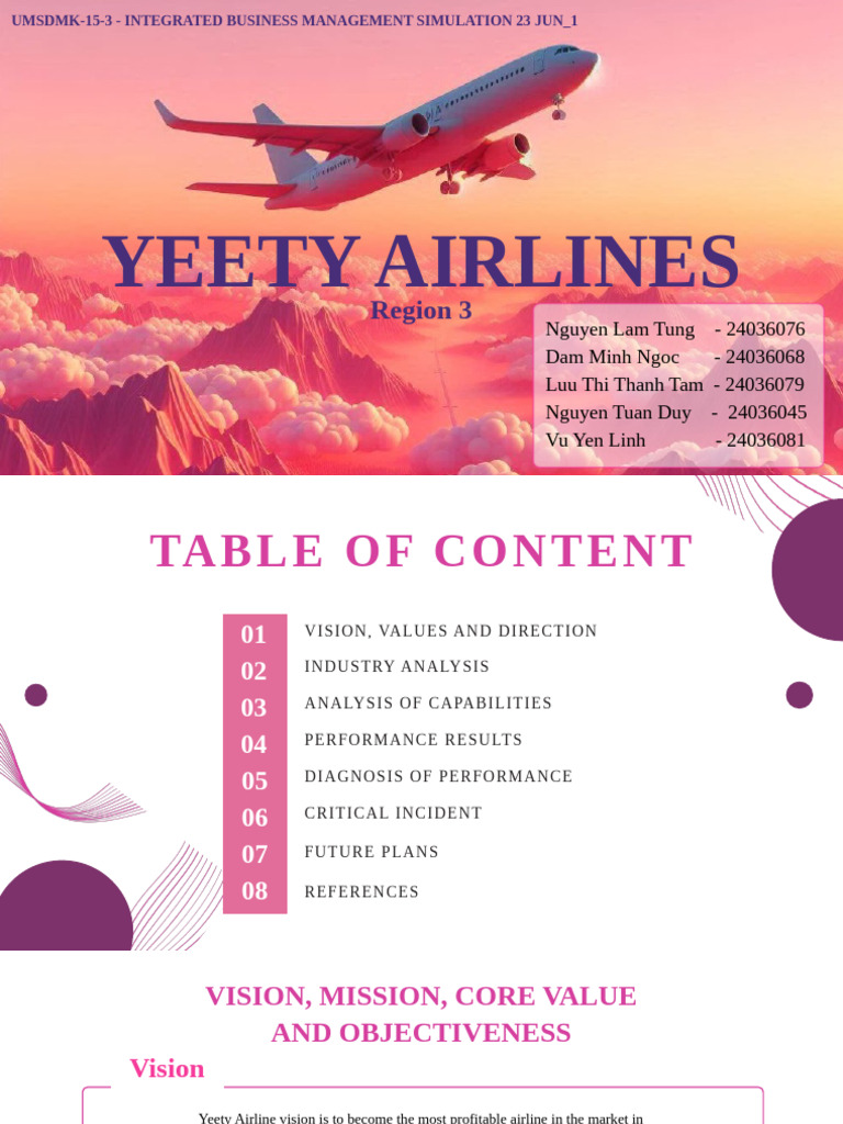 IBMS - Group 5 Presentation - Comp - A | PDF | Airlines | Stocks