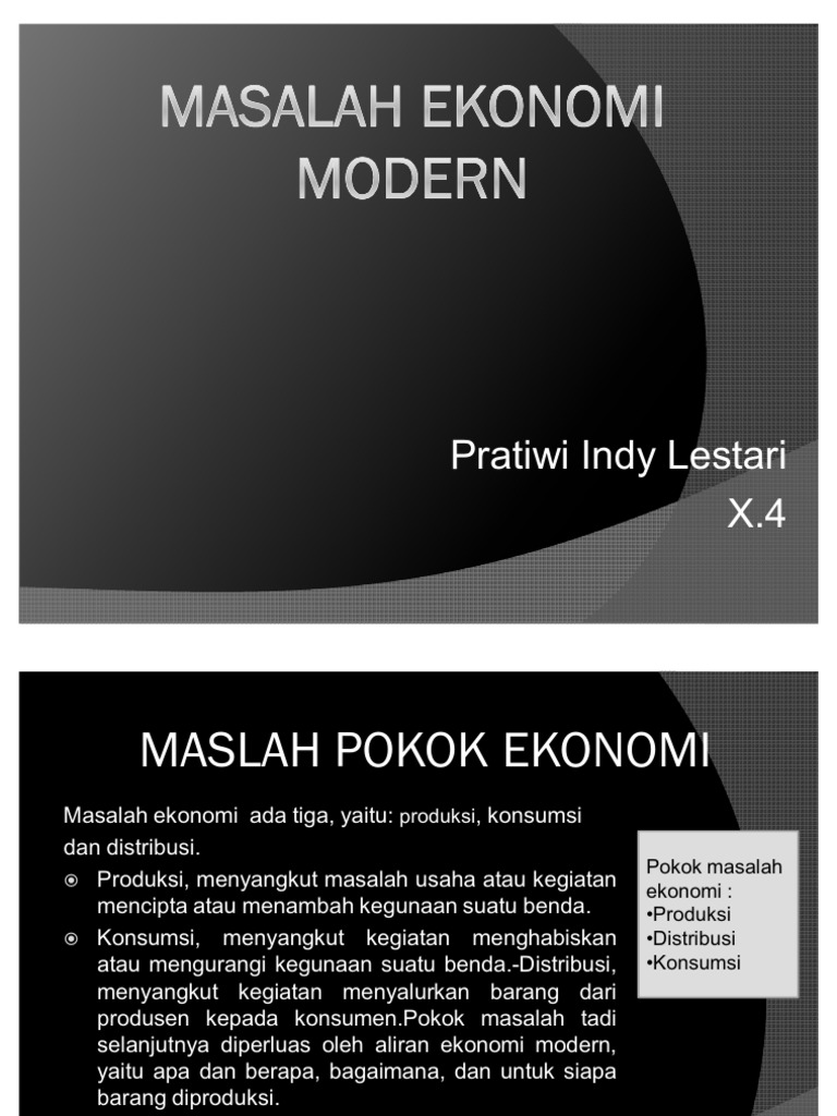 Masalah Ekonomi Modern Pdf