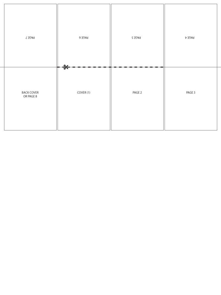 Legal Size Zine Template | PDF