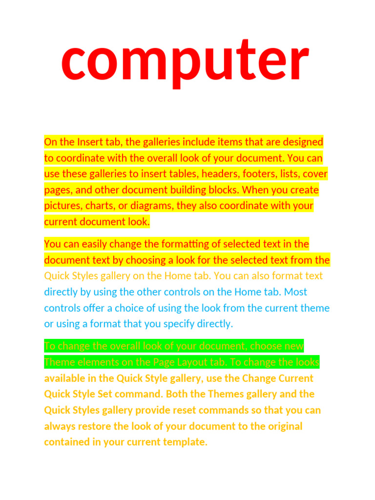 Computer basics pdf page layout computing