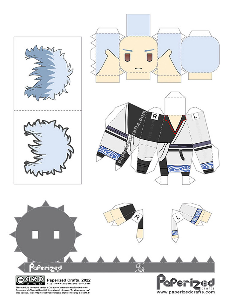 Gintama Gintoki Sakata Paperized | PDF