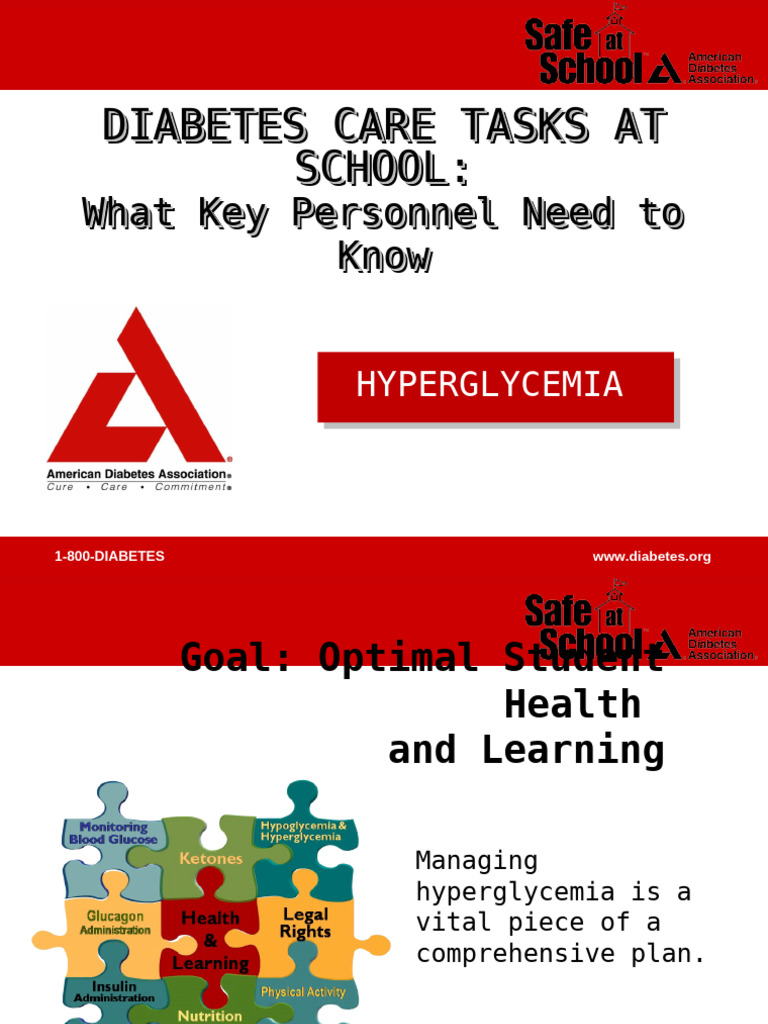 Managing Hyperglycemia in Schools | PDF | Hyperglycemia | Diabetes