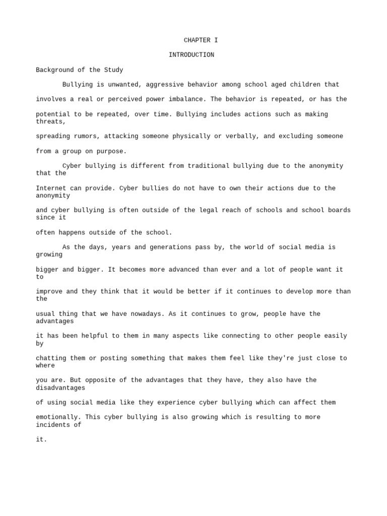 Understanding Cyber Bullying Dynamics | PDF | Cyberbullying | Bullying