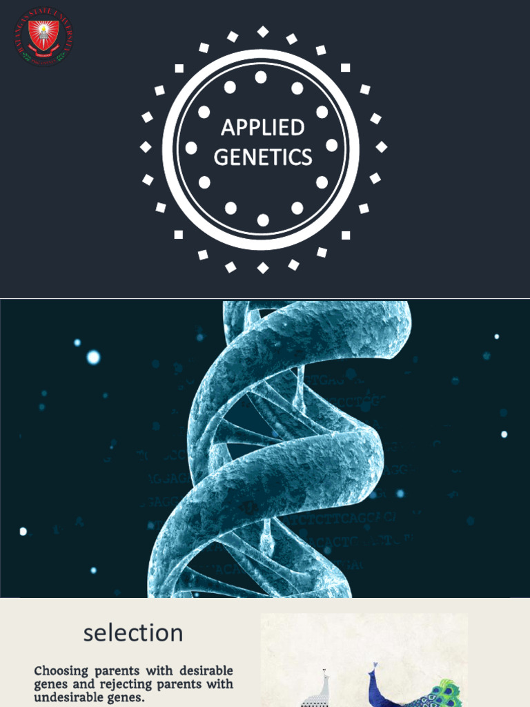LECTURE 10 - Applied Genetics | PDF