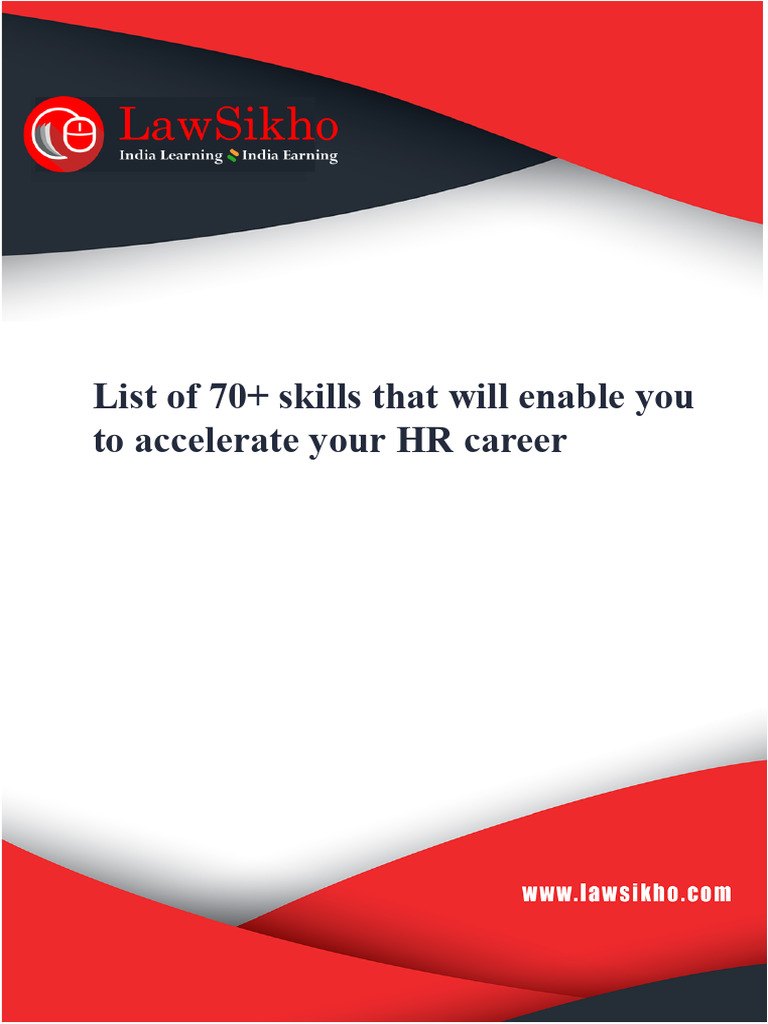 List of 70+ Skills That Will Enable You To Accelerate Your HR Career ...