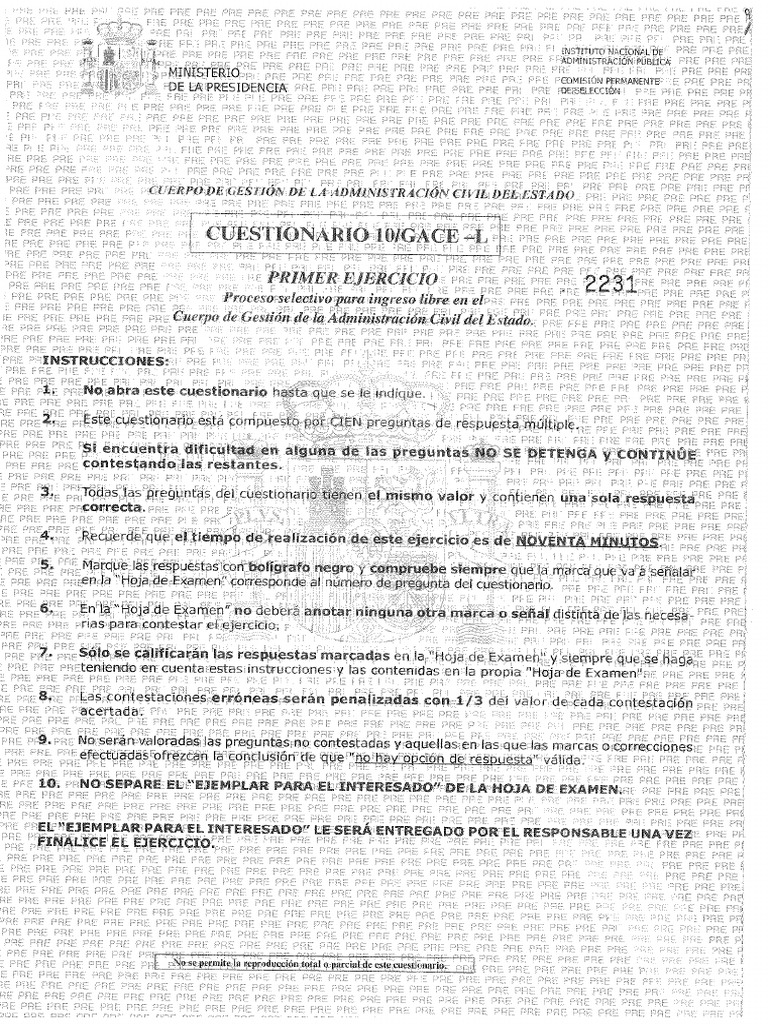 Test Gace 2010 | PDF