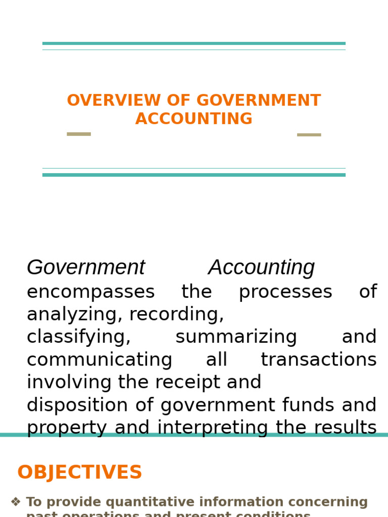 Government Accounting Overview and Practices | PDF | Budget | Expense