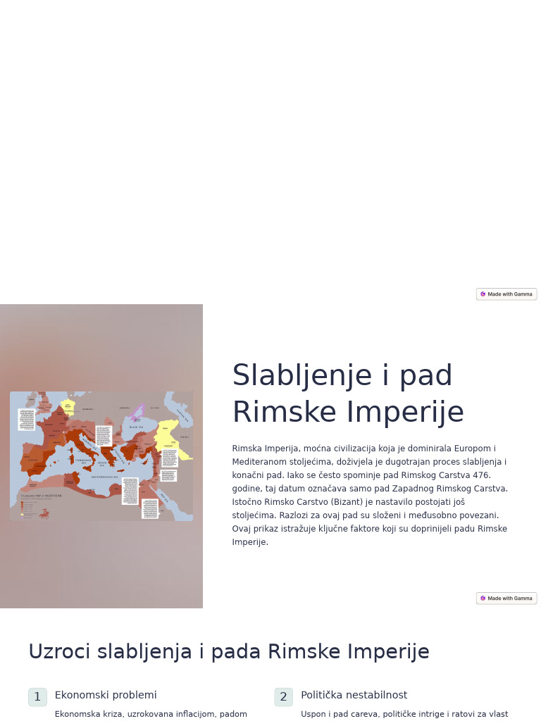 Slabljenje I Pad Rimske Imperije | PDF