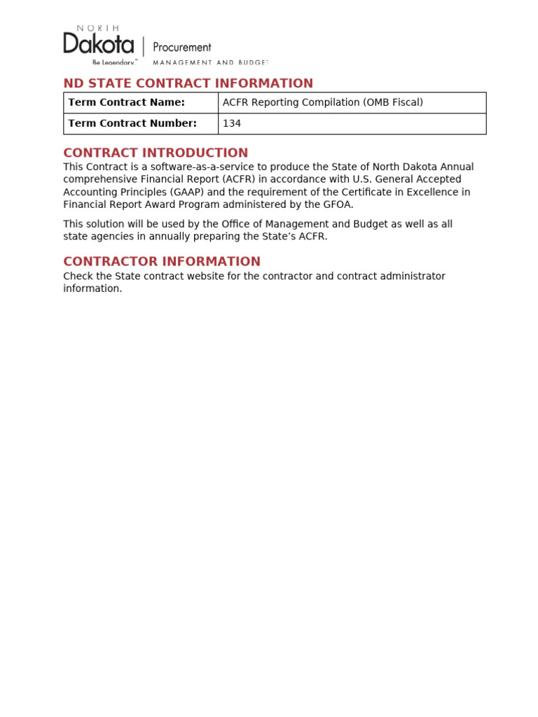 134 State+Contract+Summary | PDF