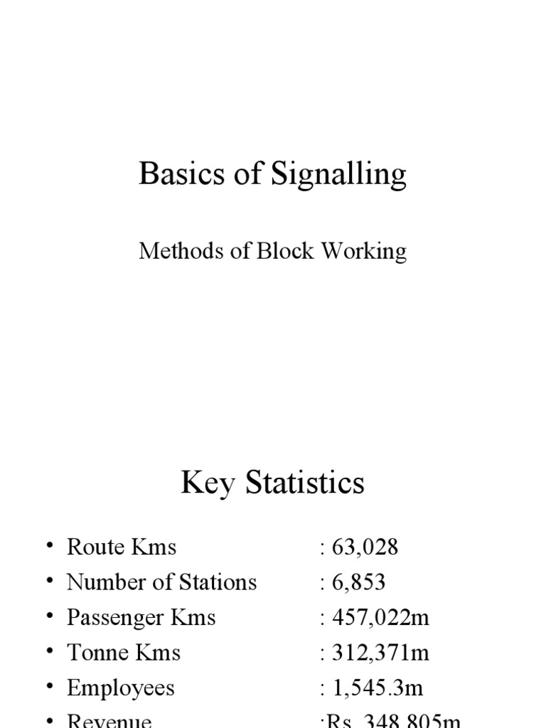Railway Block Working Systems Overview | PDF | Train Station | Land ...