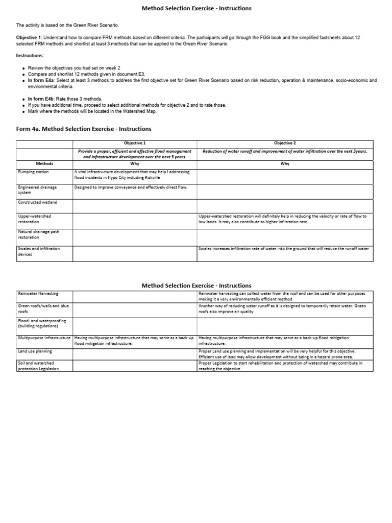 Flood Risk Management Method Selection | PDF | Infrastructure | Flood