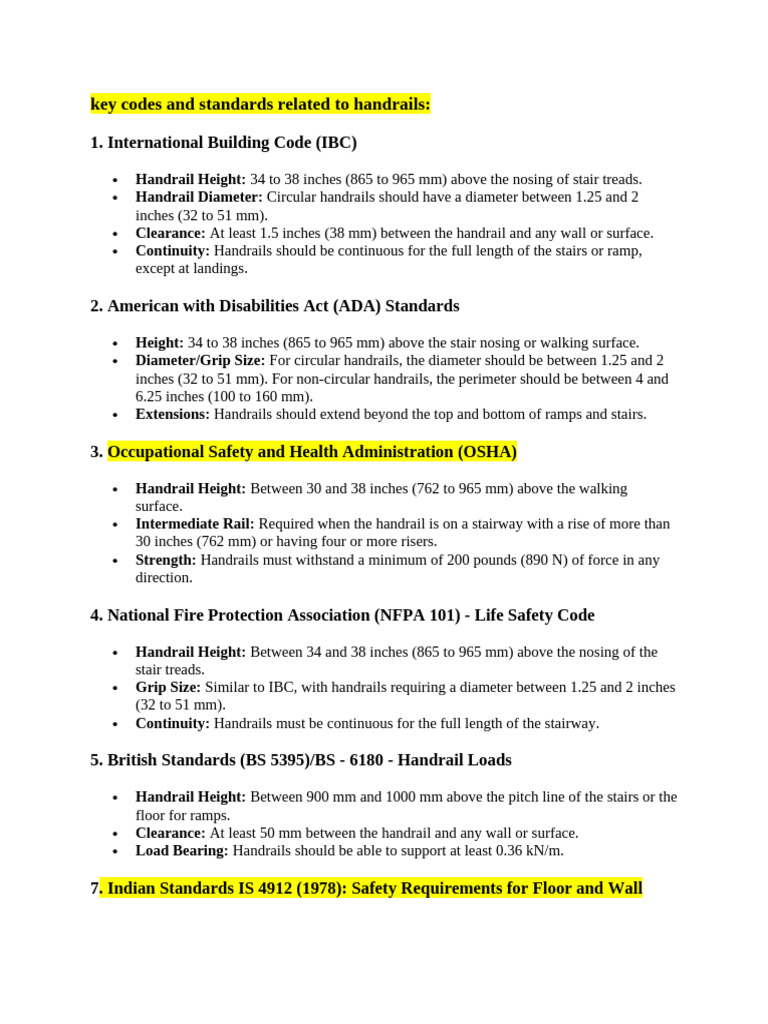Handrails are an essential safety feature in buildings | PDF | Stairs