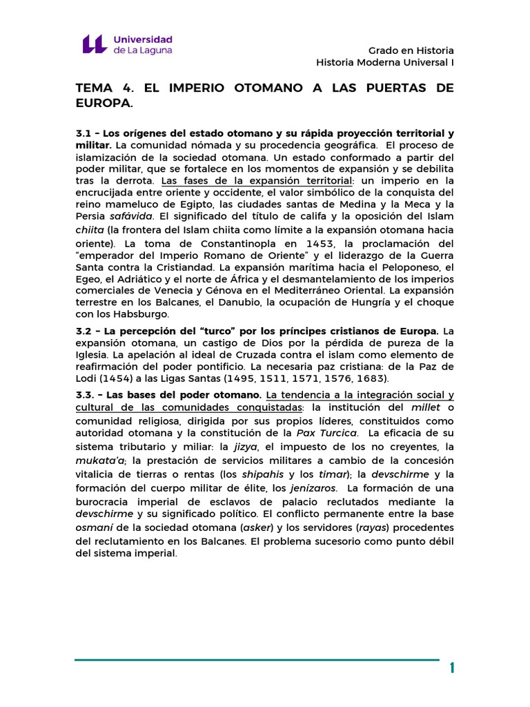 Expansión y Poder del Imperio Otomano | PDF | imperio Otomano | imperio ...