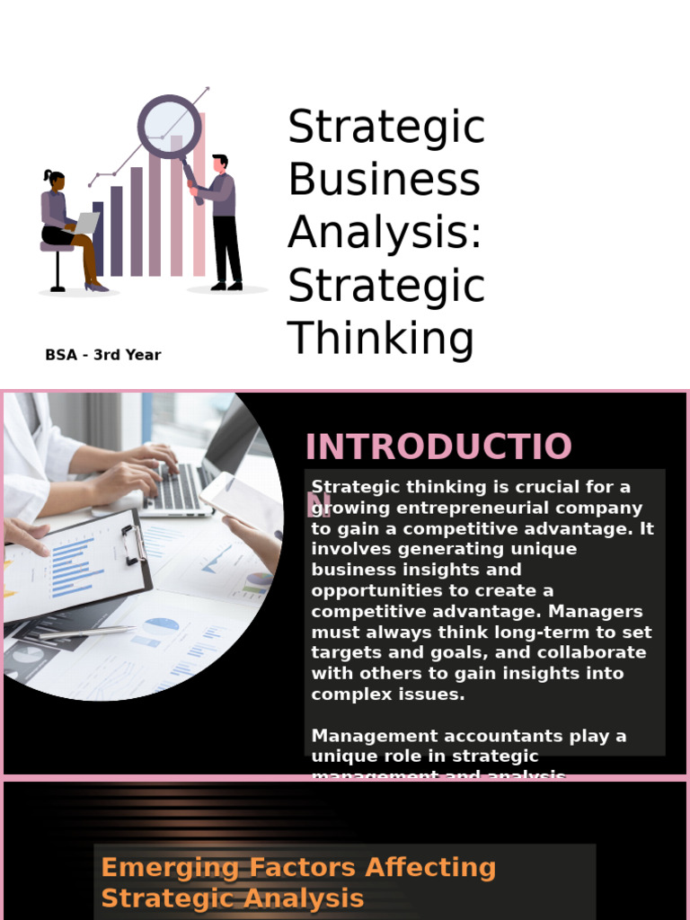 BSA-GROUP-1-Strategic-Thinking | PDF | Strategic Management | Swot Analysis