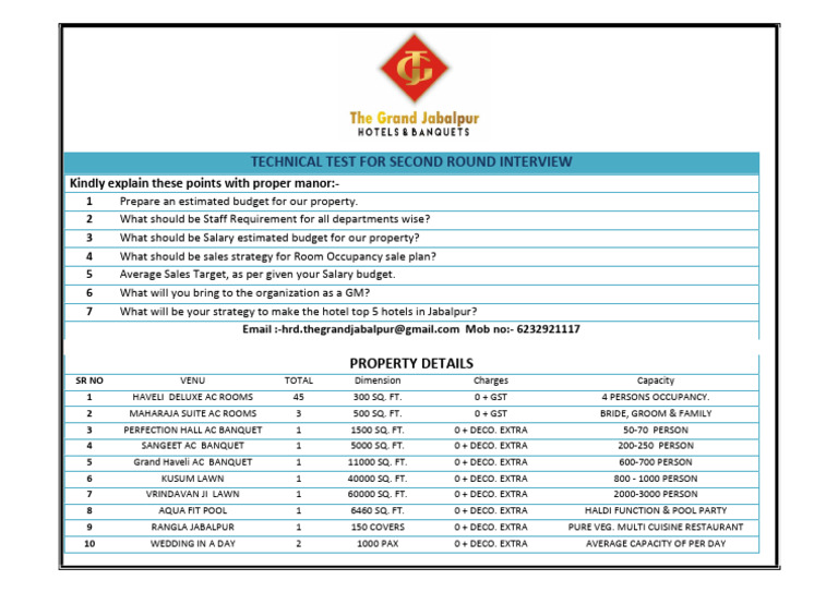 Technical Test For Second Round Interview 2 | PDF