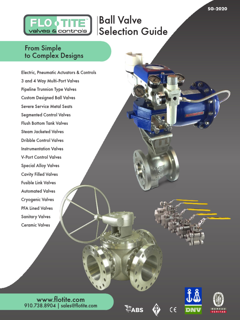 Flotite Ball Valve Solutions Overview | PDF | Valve | Cryogenics