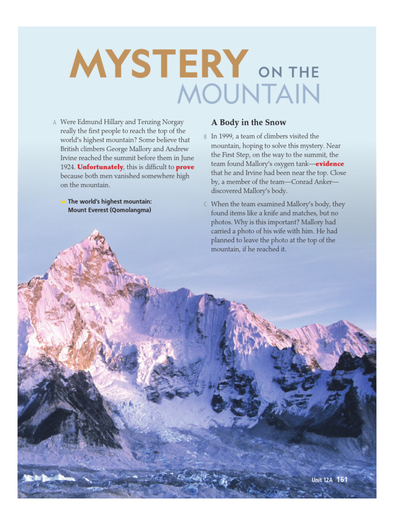 Reading 2 | PDF | Mount Everest | Mountains Of Nepal