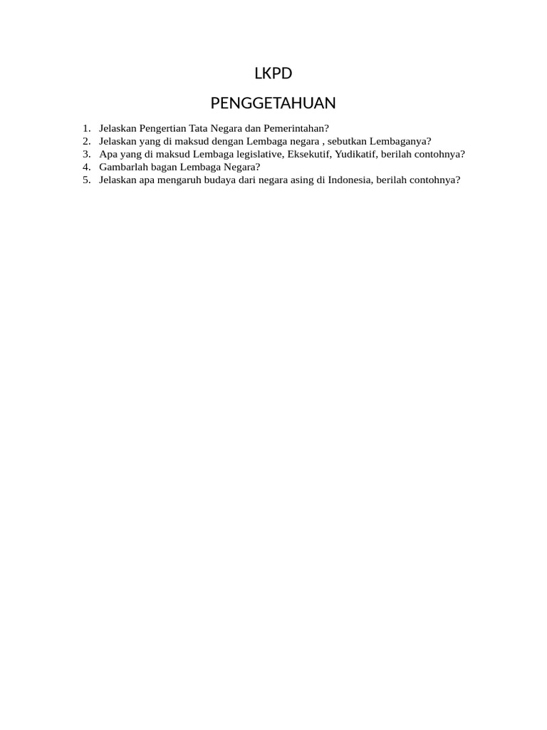 Lkpd Kelas 8 Pdf