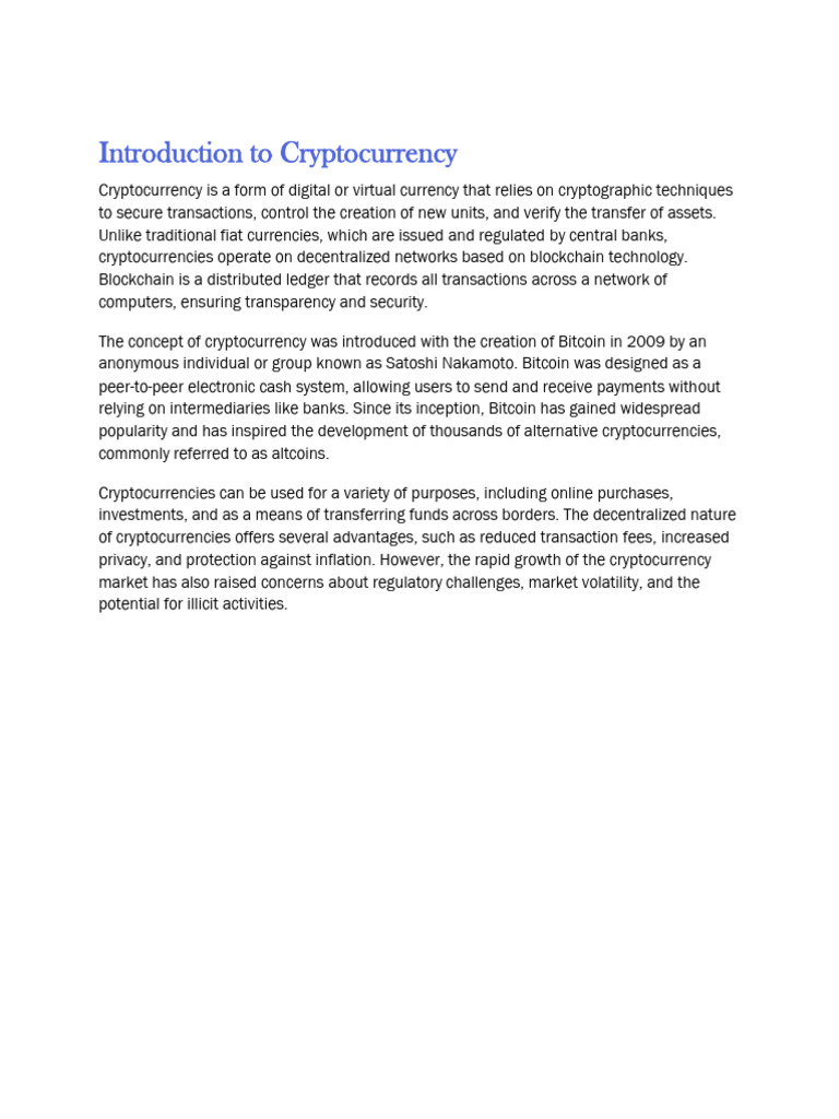 Updated Cryptocurrency Project | PDF | Cryptocurrency | Bitcoin